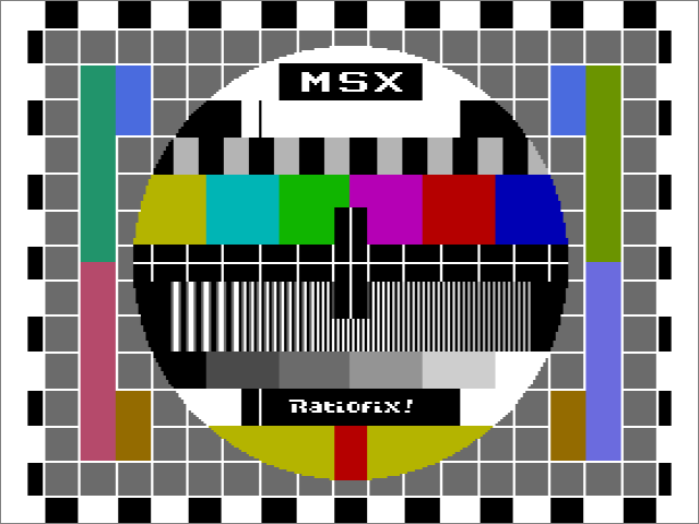 Ratiofix! A nice monoscope for MSX2 or higher